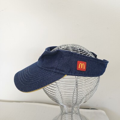 Mcdonalds Employee Denim Visor Hat One Size
