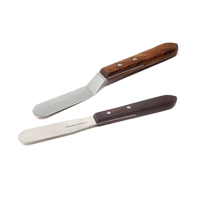 2x Stainless Palette Knife Scraper Spatula Set For Artist Oil Painting Knives 3''