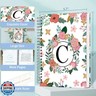 YeeCASE Hardcover Spiral Notebook Journal 5.7” x 8”, 120 Pages Journals for Women Men, A5 College Ruled Notebooks, Cute Floral Letter Spiral Journal for Writing, Work, Business, School (C, A5)