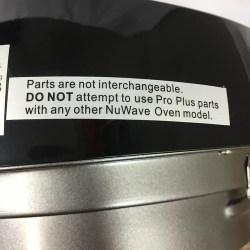 NuWave Pro Plus Infrared Oven Power Head Motor Model 20602 Black Top Part