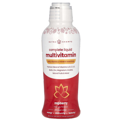 Complete Liquid Multivitamin, Raspberry, 30 fl oz (887.206 ml)