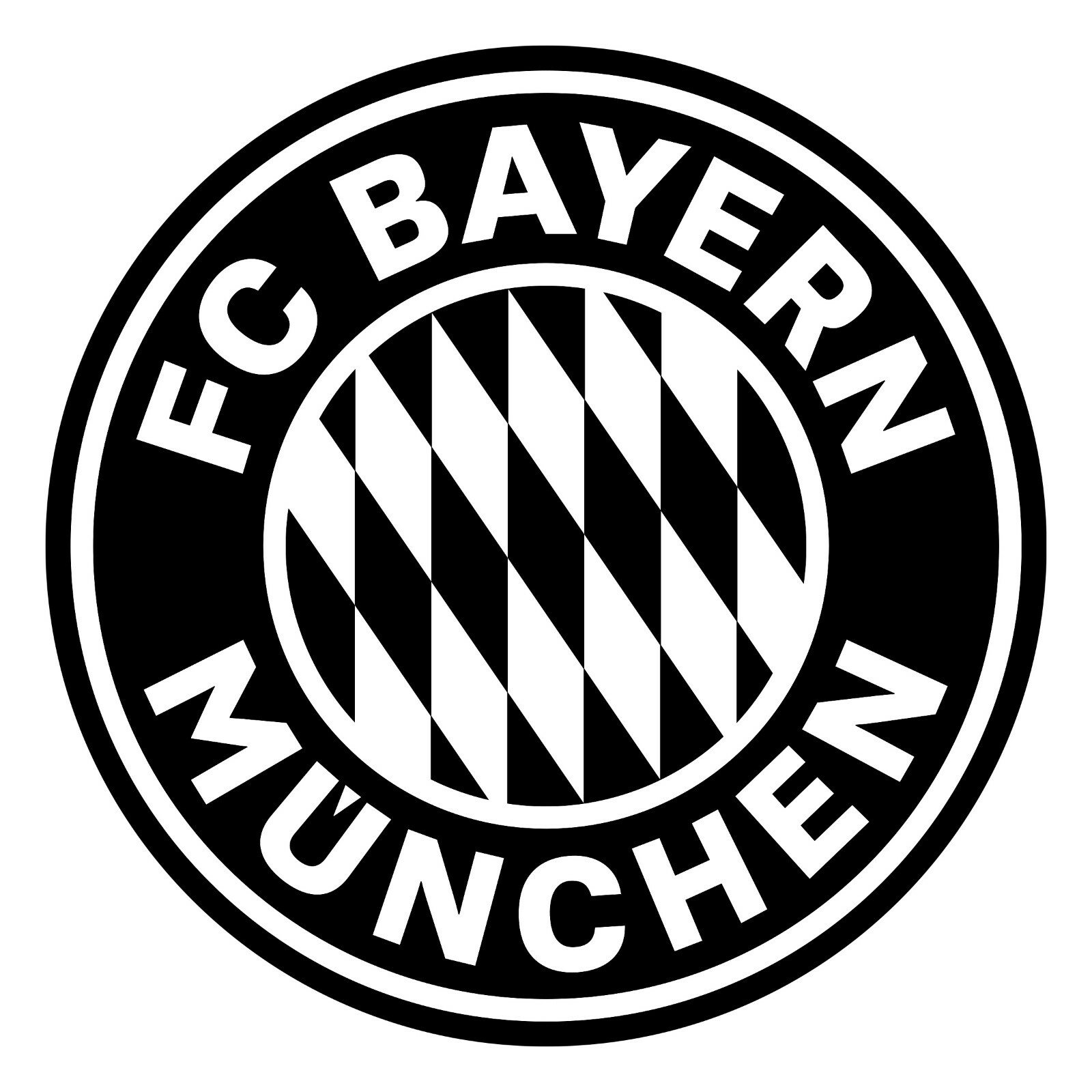 BAYERN MUNCHEN Football Club One Color Crest Vinyl Decal | eBay