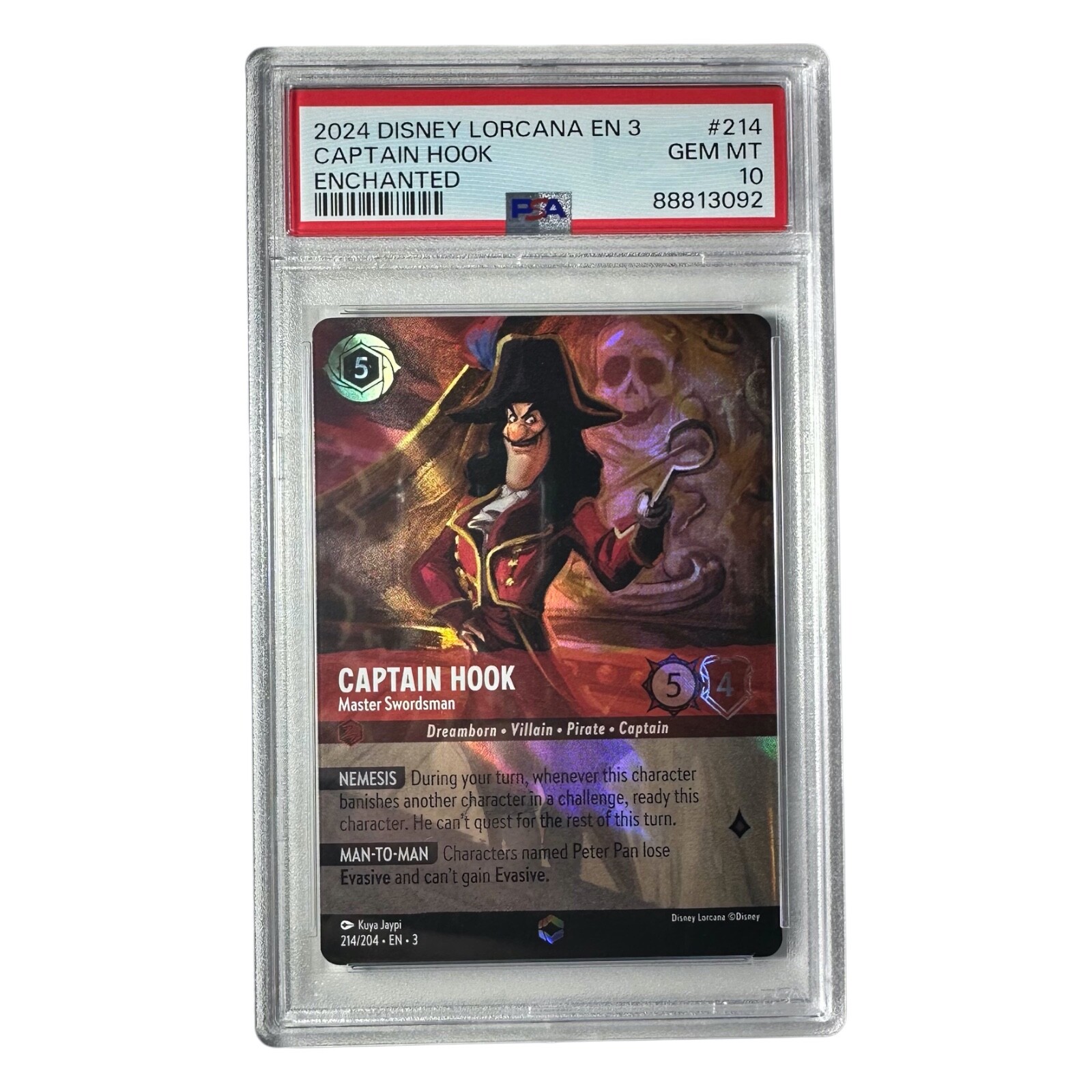 2024 Disney Lorcana EN 3 Enchanted Captain Hook Master