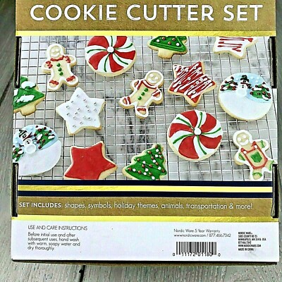 Nordic Ware 51 Piece Cookie Cutter Set Plastic Shapes