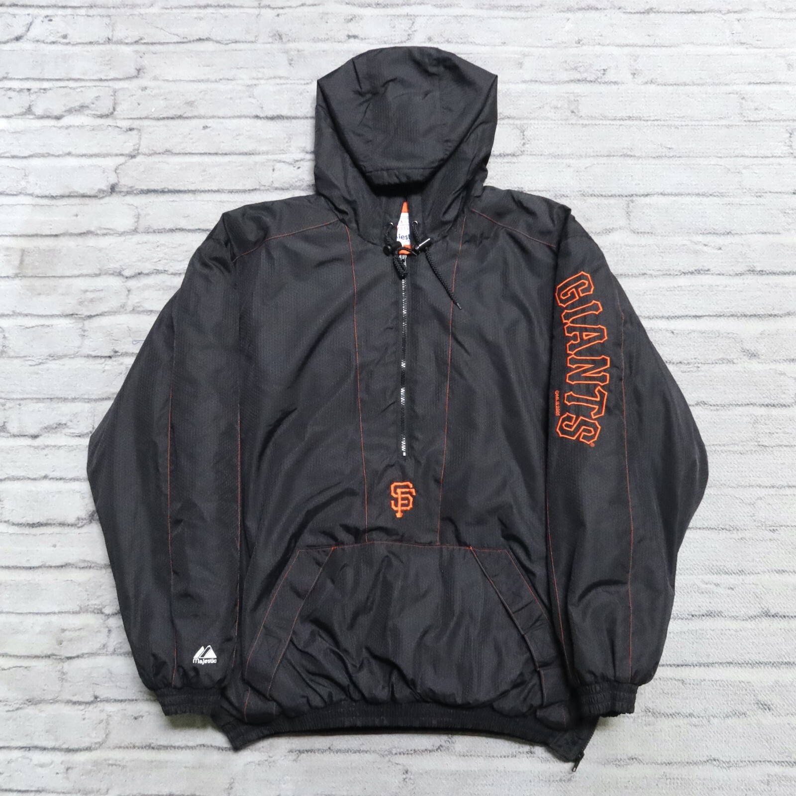 Vintage San Francisco Giants Dugout Pullover Jacket Size XL