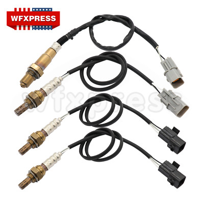 4pcs Oxygen Sensor 1 Sensor 2 Bank 1 Bank 2 for 04-11 Mitsubishi Endeavor V6-3.8