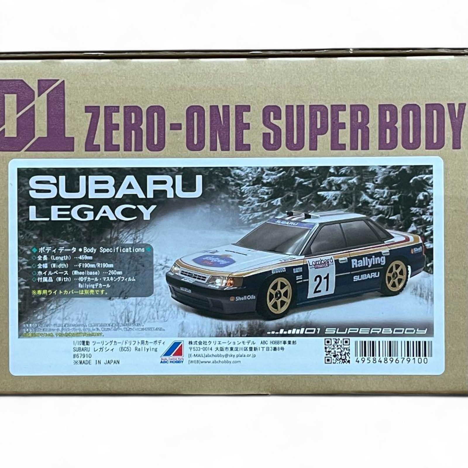 ABCホビー　1/10RC スバルレガシィRS（BC5) Rallying ABC Hobby 1/10 RC Subaru Legacy RS (BC5) Rallying Ver. | eBay