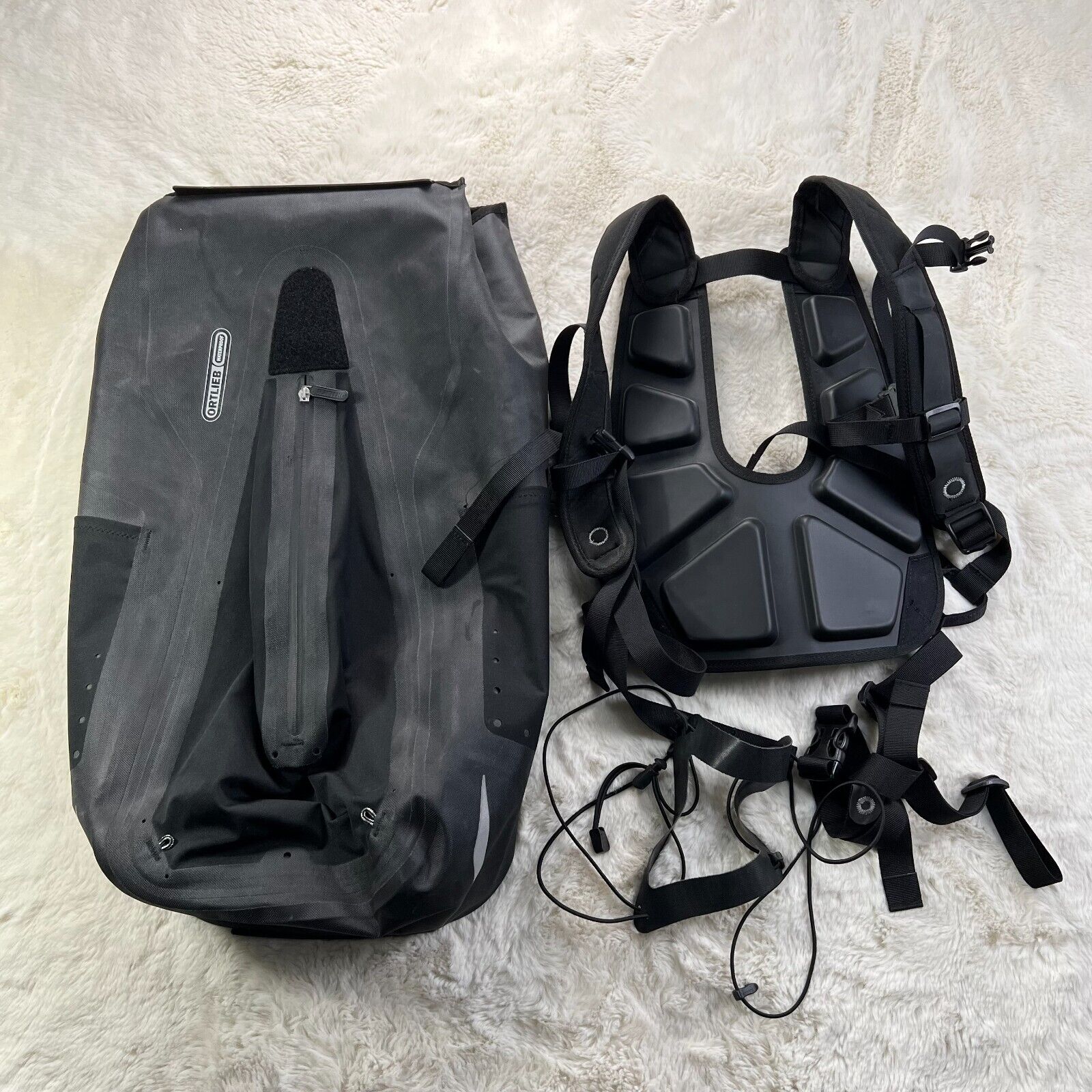 Ortlieb Vario Bike Backpack Pannier Removable Handle Black