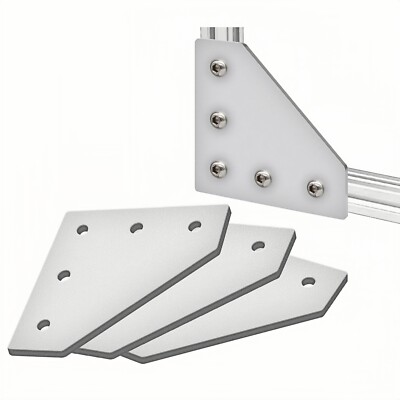 4pcs 80/20 Aluminum Profile Joining Plate For 4040 Aluminum Extrusion (Silver)