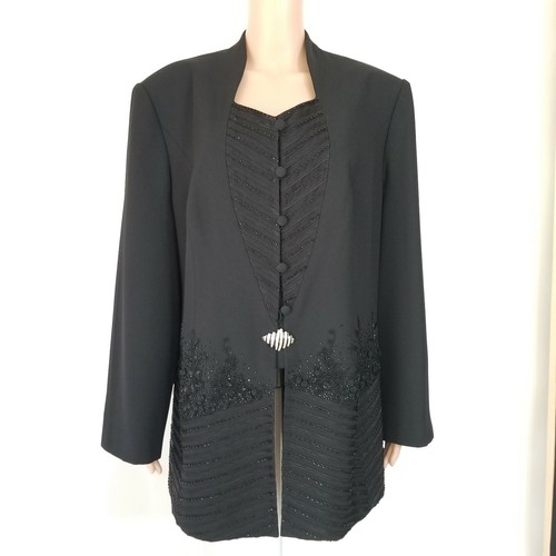 Ben Marc International Sequence Black Jacket Long Sleeve