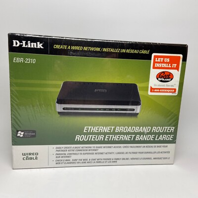 D-Link EBR-2310 Ethernet Broadband Router 4-Port 10/100 NEW SEALED
