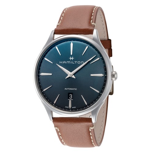Pre-owned Hamilton Men's Jazzmaster Thinline H38525541 40mm Automatic Watch