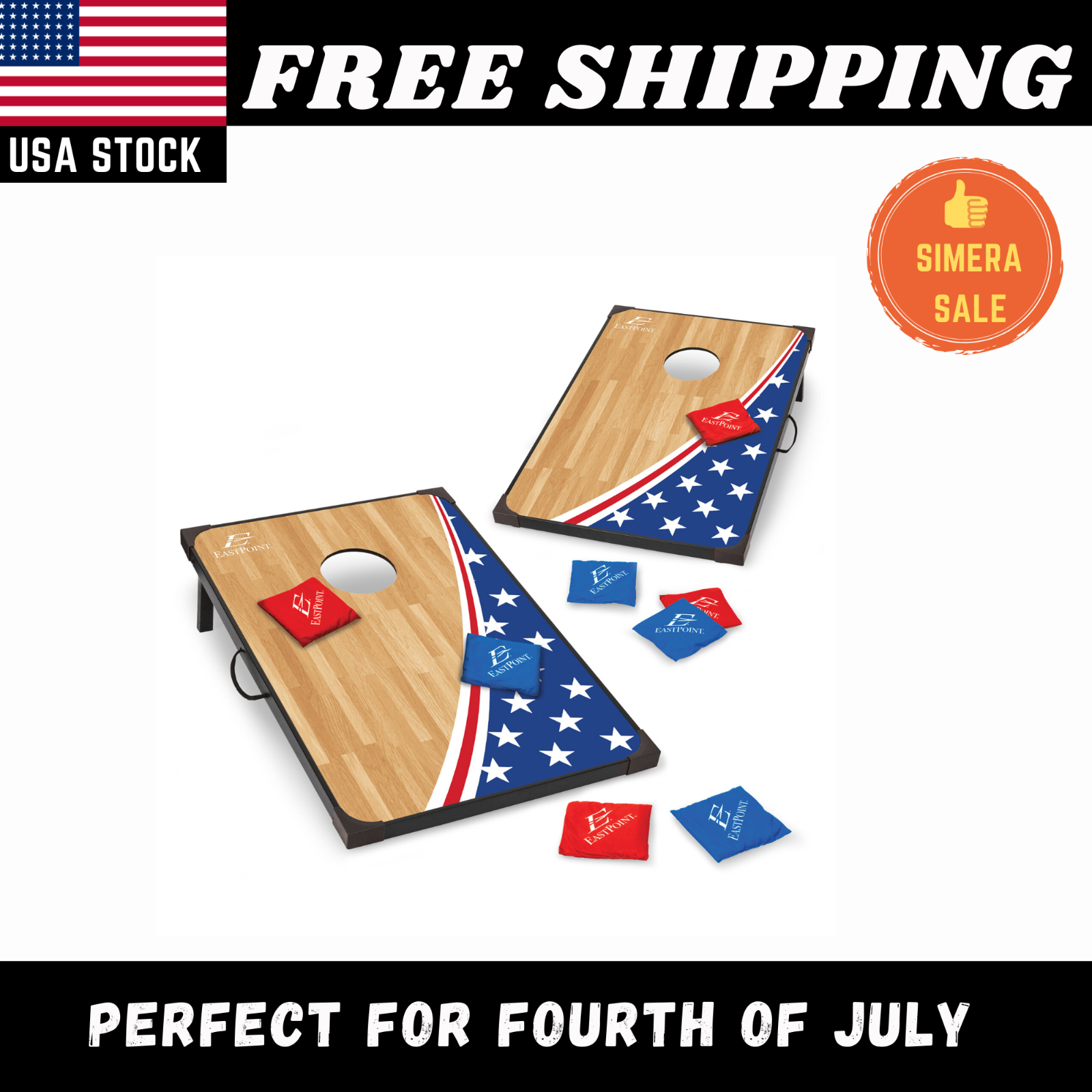 Corn Hole Game Bean Bag Toss Outdoor Play Set Tailgaters Camping BBQ Aluminum