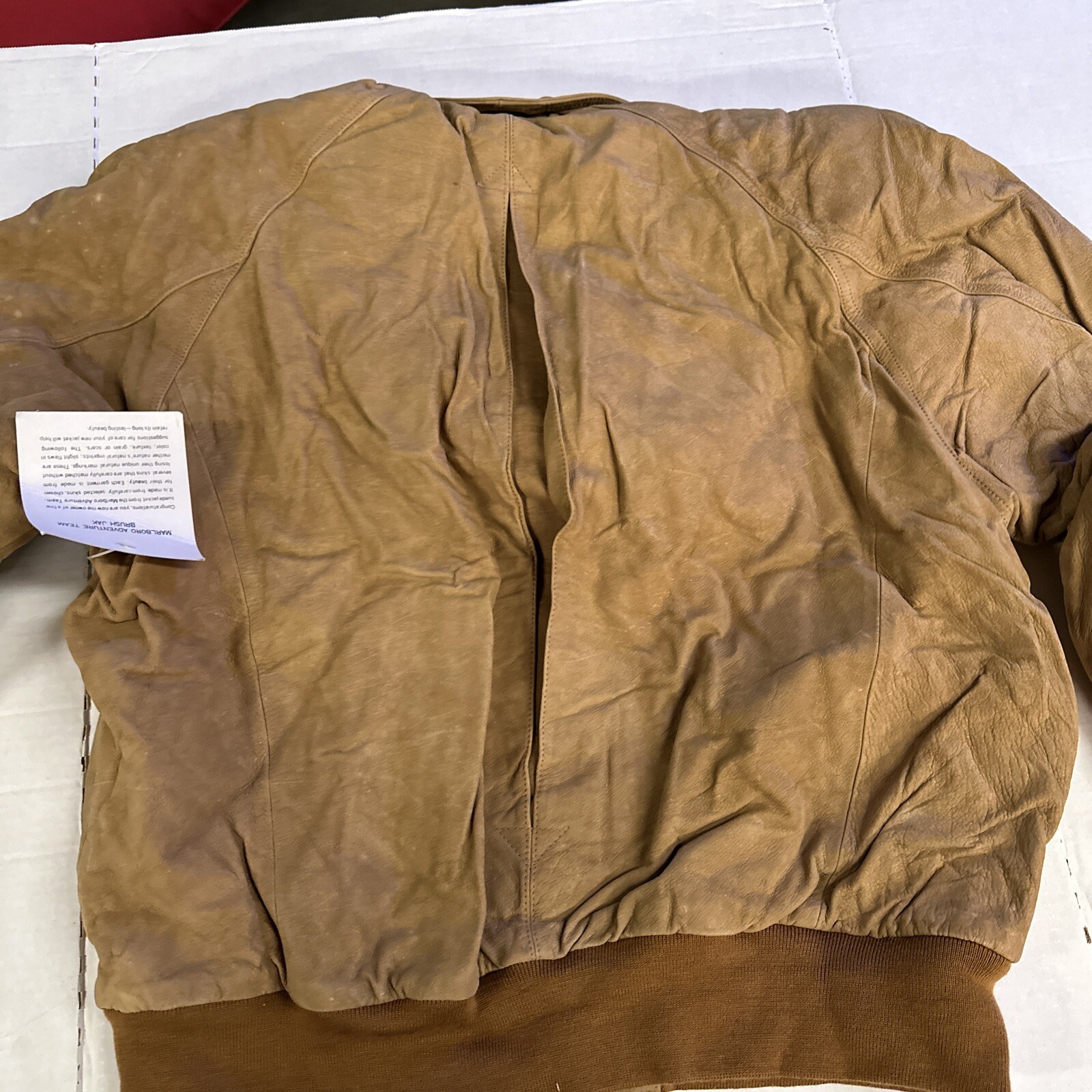Marlboro top suede jacket