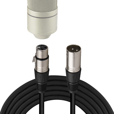 Geekria Microphone Cables for MXL 770, 990, 991, 990 Blaze, V67G, 2006 (10 ft)