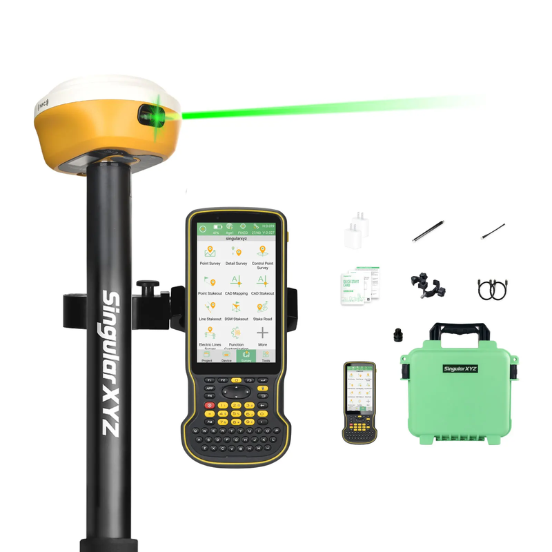 SingularXYZ L1 Laser GNSS Receiver High Accuracy Lightweight 1 Year Warranty Sof
