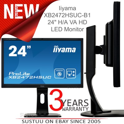 Image iiYama ProLite del écran d'ordinateur + Webcam │ 24'' Full HD │ hauteur réglable Image iiYama ProLite del écran d'ordinateur + Webcam │ 24'' Full HD │ hauteur réglable