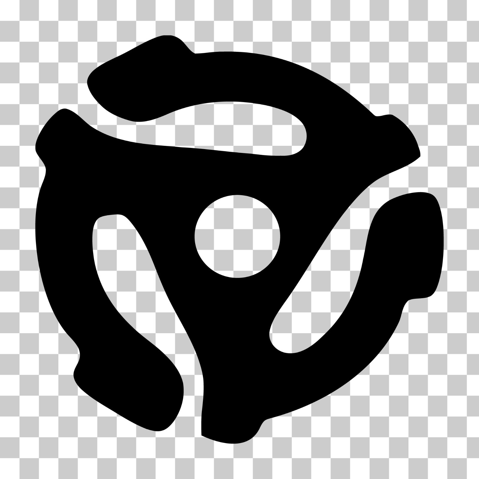 45 Record Adapter Symbol Custom Vinyl Sticker / Decal Albums Music 45 RPM