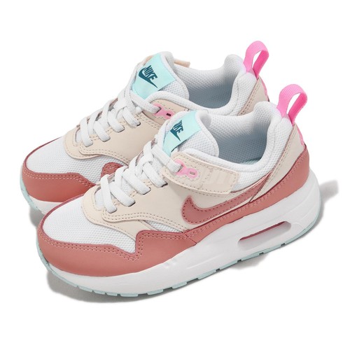 Nike Air Max 1 Easyon PS Red Stardust Guava Ice Kids Повседневные кроссовки для дошкольников DZ3308-101