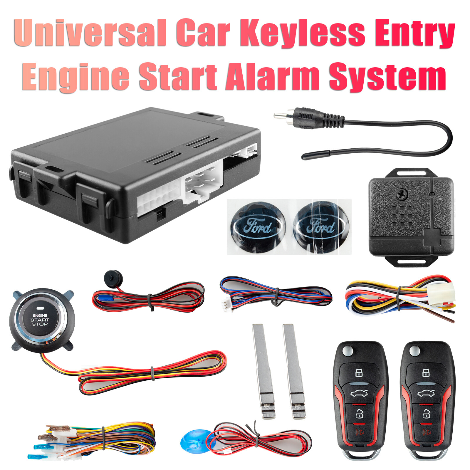 Engine Starter Keyless Entry Push Button Remote