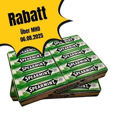 Wrigley's Spearmint 40x5 Kaugummi-Streifen (gesamt 200 Stk.) - MHD: 01.10.2025