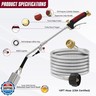 Propane torch weeds burner kit, large propane torch high BTU, Blow Torch with 1lb Propane Converter 10FT Braided Hose, Heavy Duty Flamethrower with Turbo Trigger for Weeding,Roofing, Melting Ice/Snow