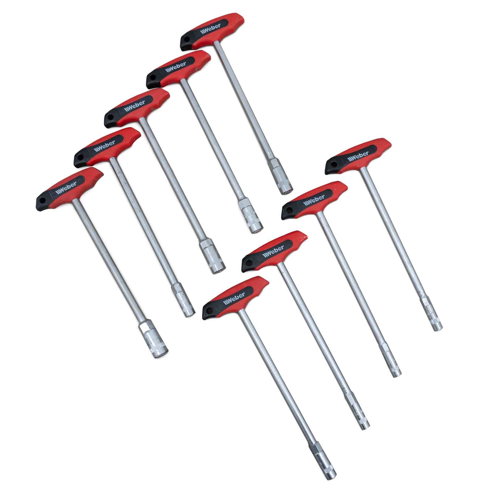T-Griff Steckschlüsselsatz 9-tlg. Steckschlüssel Satz 6-14 mm Sechskantschlüssel