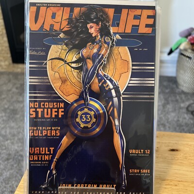 Fallout Captain Magazine Cosplay Cover Variant signed by Jamie Tyndall with COA!