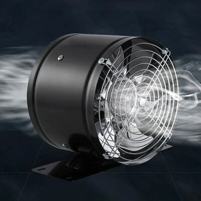 New 8inch Ventilator Exhaust Fan Multifunctional Powerful Mute Black Hot Sale/