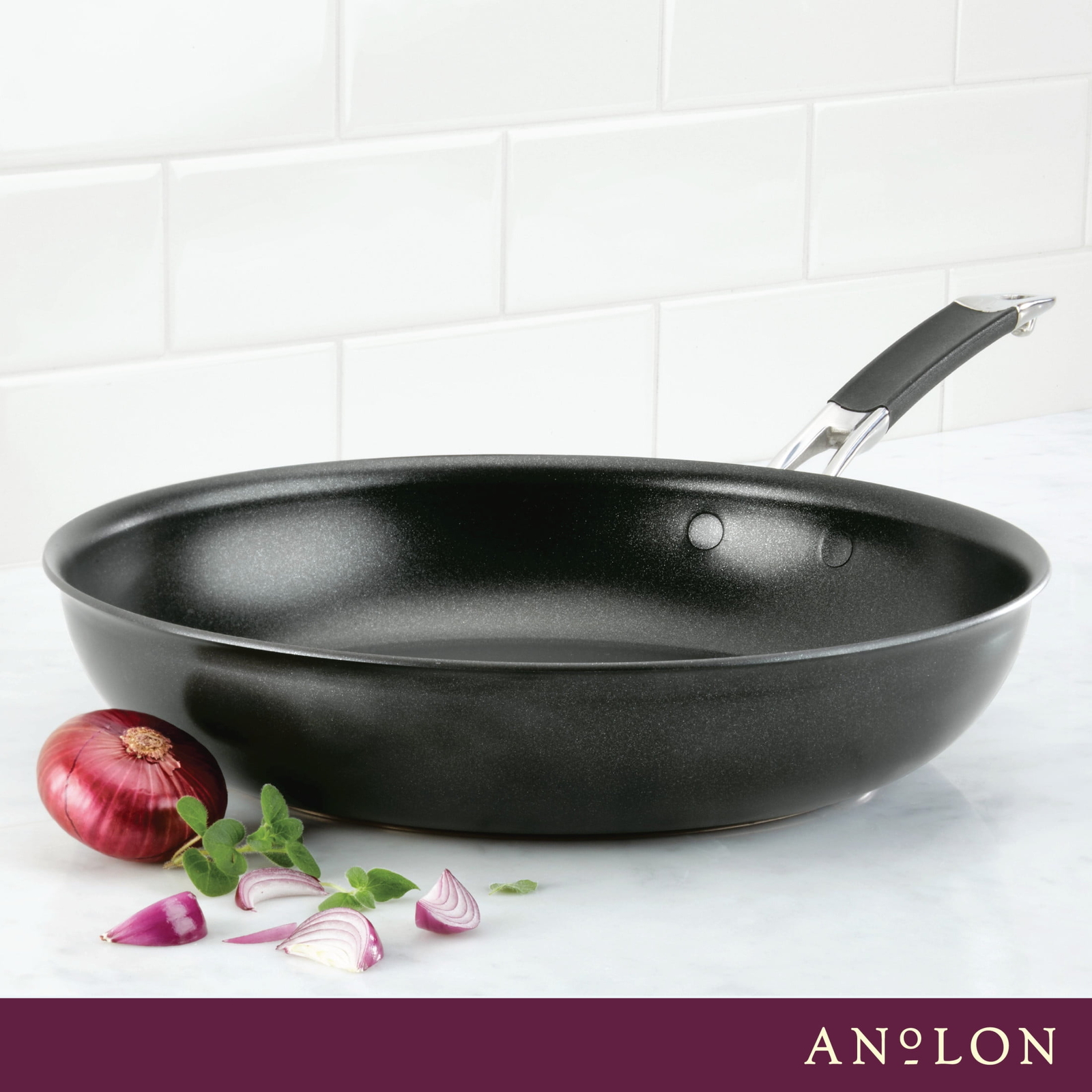 Anolon SmartStack Hard Anodized Nonstick Induction Frying Pa