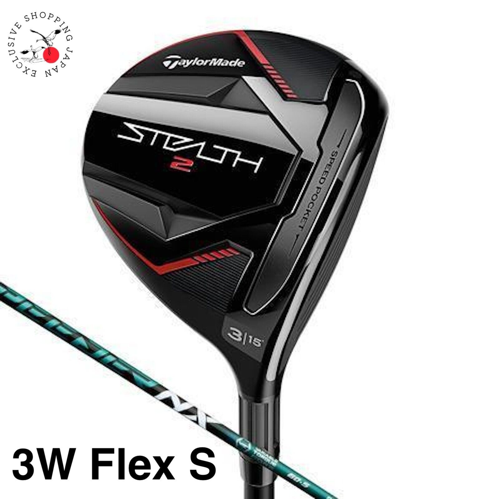 TaylorMade Golf Club Stealth2 Fairway Wood #3 Speeder NX TaylorMade Golf Club Stealth2 Fairway Wood #3 Speeder NX