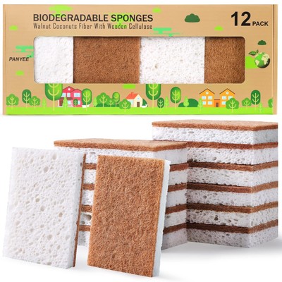 biodegradable natural kitchen sponge eco friendly sponges for dishes compostable