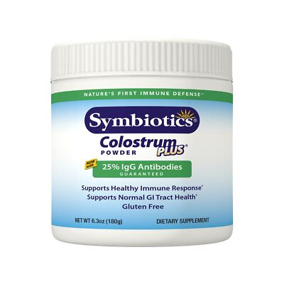 Symbiotics Colostrum Plus Powder Supplement for Immunity Support, 6.3 Ounces ...