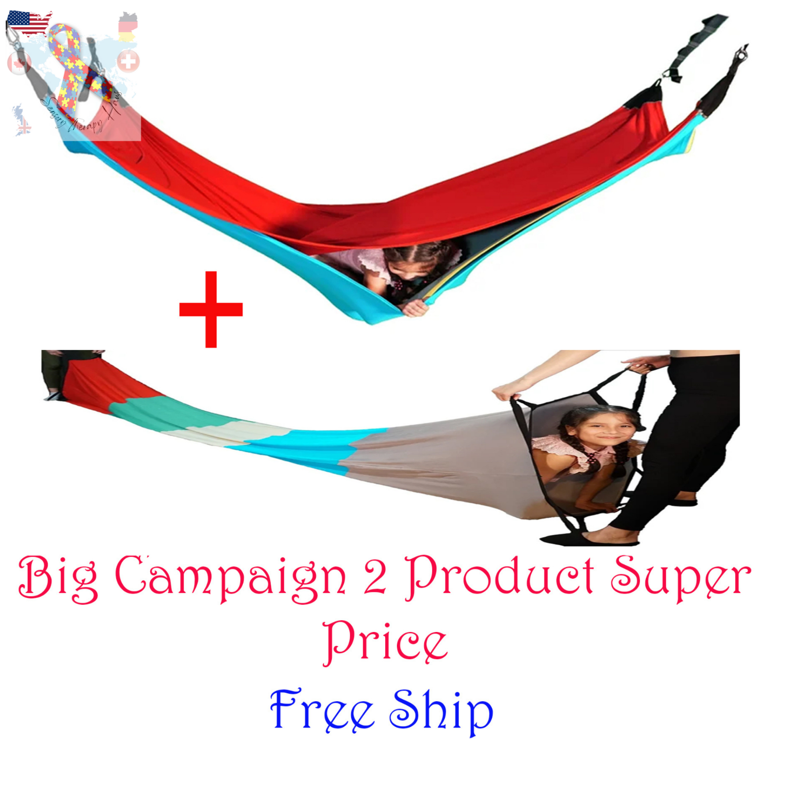 Sensory Therapy For Kid Acrobat Swing, Autism, Educational