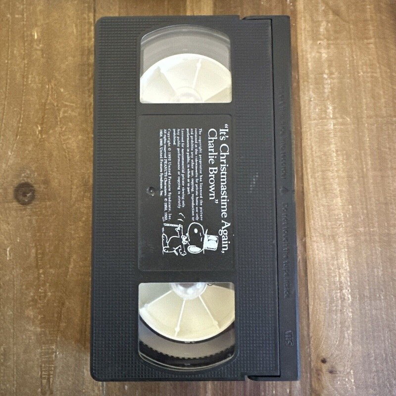 It's Christmastime Again Charlie Brown (1992) Peanuts VHS Shell Oil USED VG