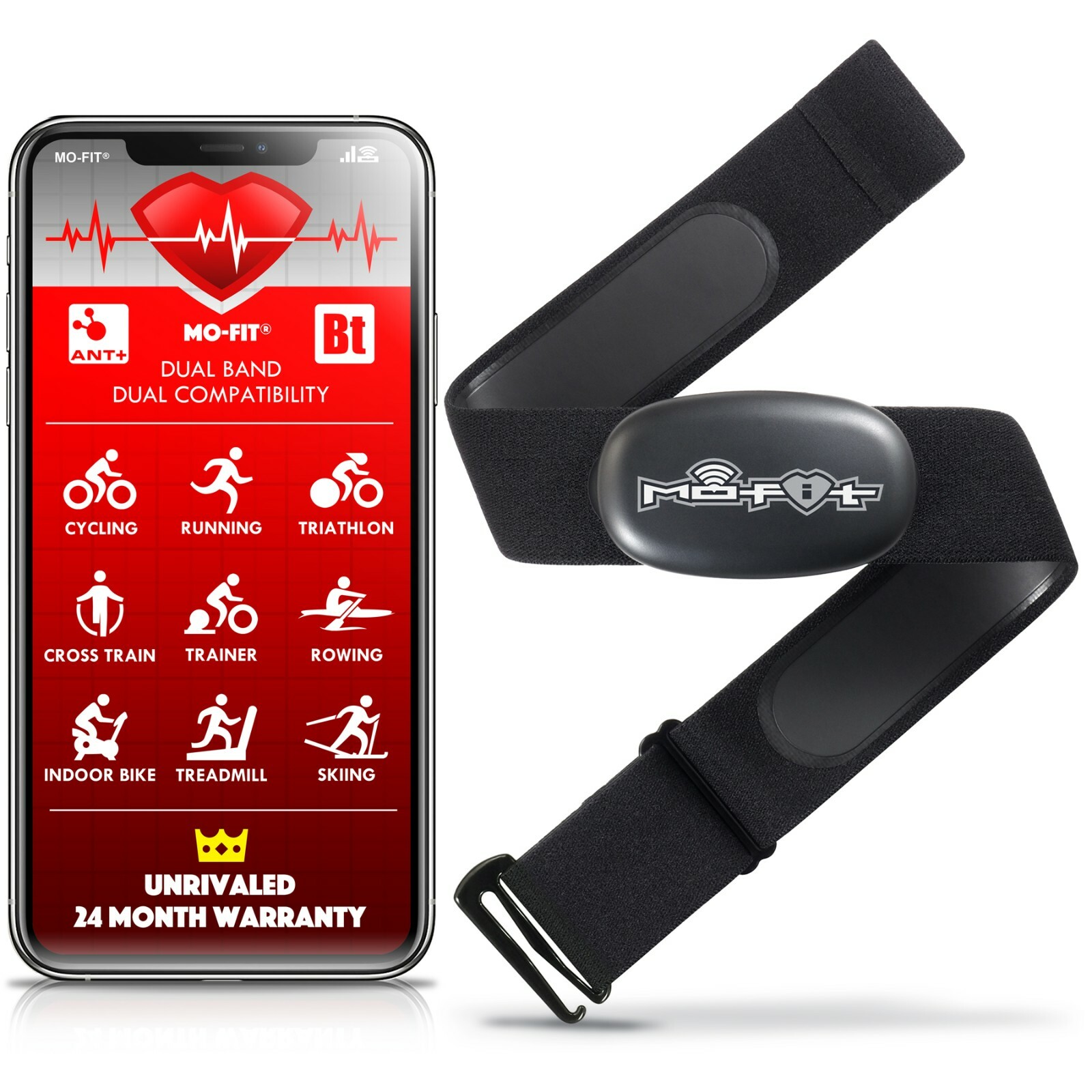 Chronus Montre Connectée Fréquence Cardiaque Bluetooth Compatible avec