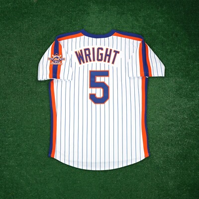 David Wright 1986 New York Mets Home Cooperstown Men's Jersey w/ 25th Patch