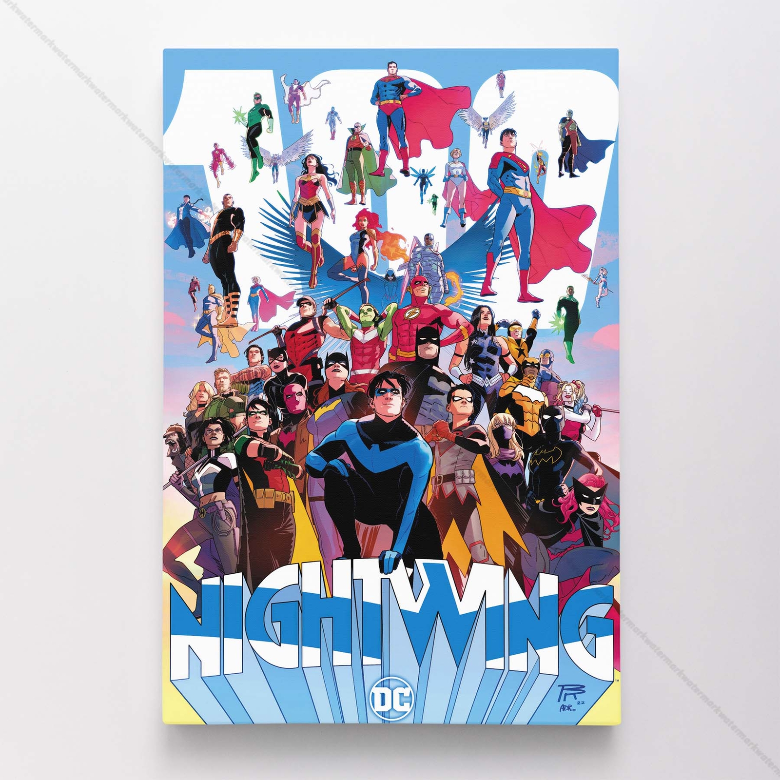 Nightwing Poster Canvas DC Comic Book Cover Art Print #30168