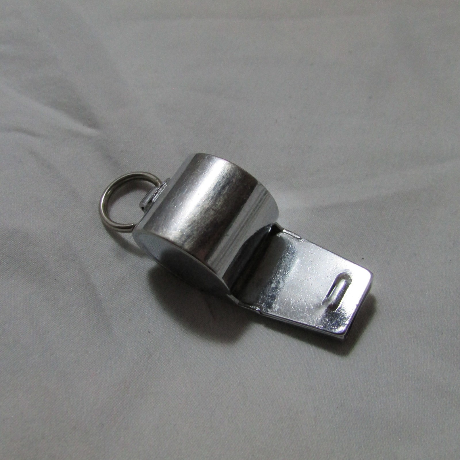 Vintage Silver Tone Advertising Whistle, Kiwanis WCMH-TV Channel 4 Columbus, OH