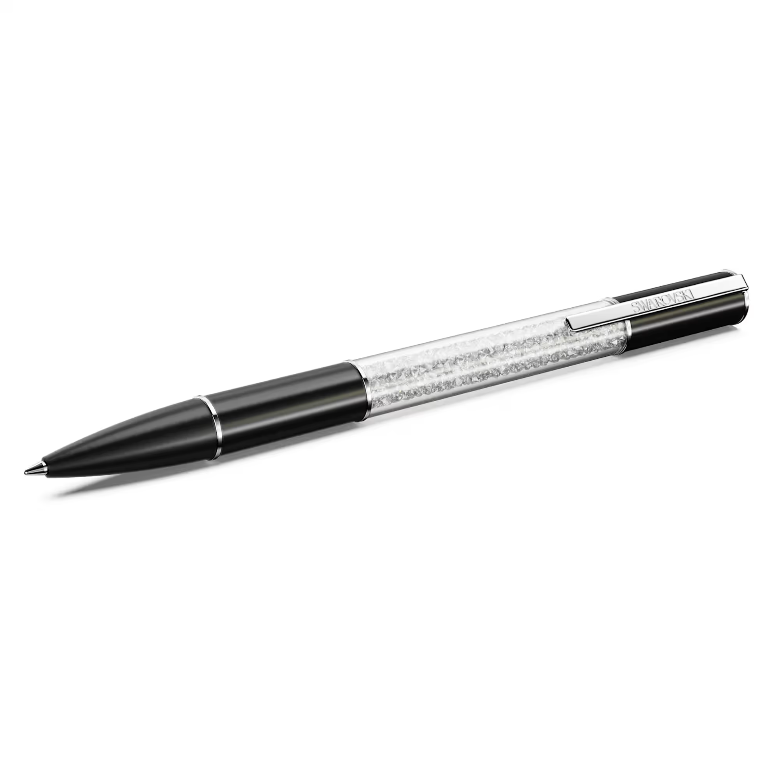 Swarovski CRYSTALLINE LUSTRE Ballpoint pen Black, Rhodium plated