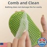 4-Pack Silicone Cat Scratcher and Massager – Adjustable Pet Scratch Pads for Furniture Legs and Corners, Soft and Flexible Silicone for Cats and Dogs (4PCS (2 Yellow + 2 Green))