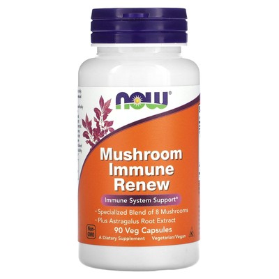 Now Foods Immune Renew 90 вегетарианских капсул без яиц, без глютена, качество GMP