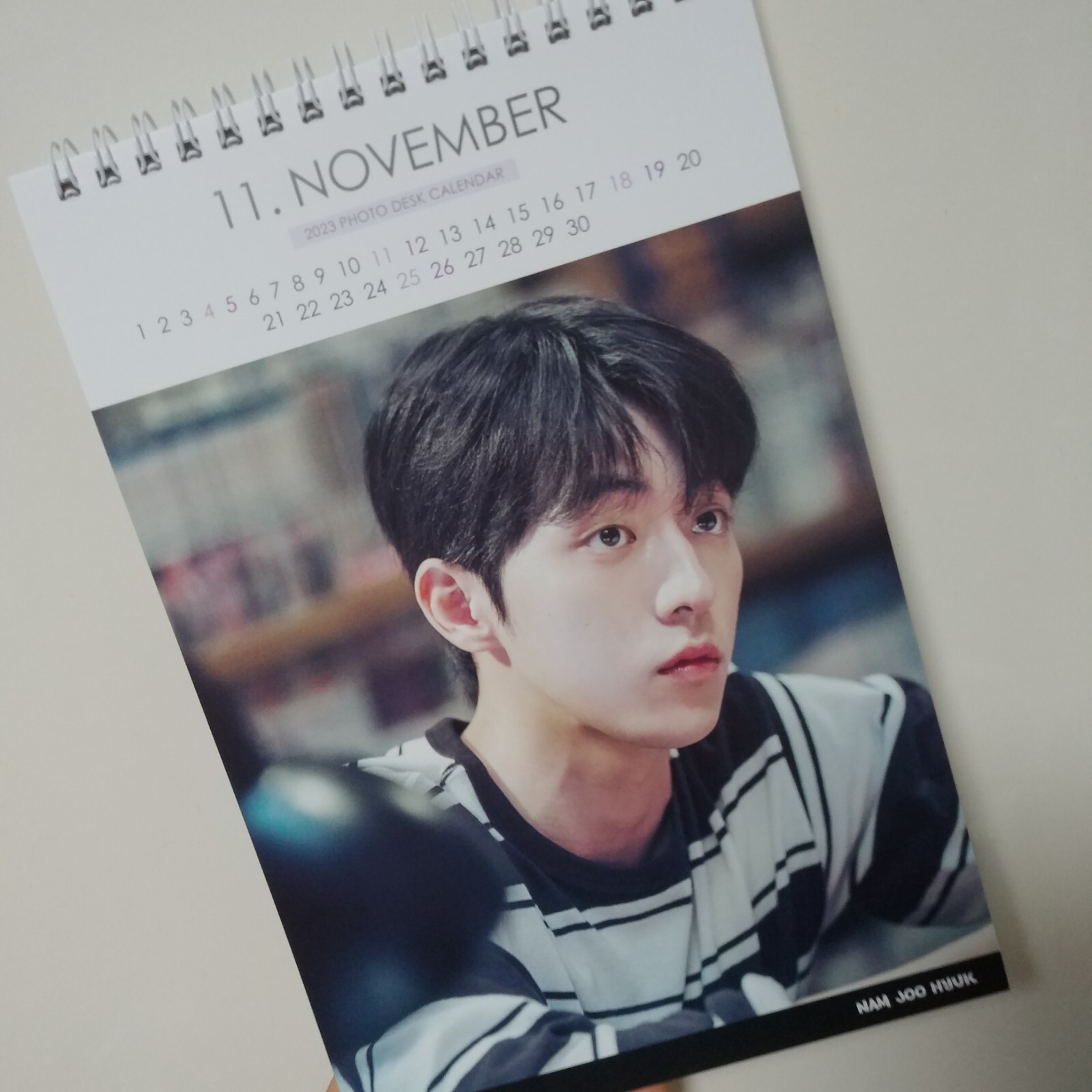 Nam Joo Hyuk Photo Desk Calendar 2023 2024 Calender Sticker Korean