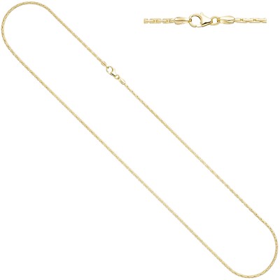 ECHTSCHMUCK 1,8 MM SCHLANGENKETTE KOBRA 333 ECHT GELBGOLD 50 CM GOLD HALSKETTE 8 KARAT NEU