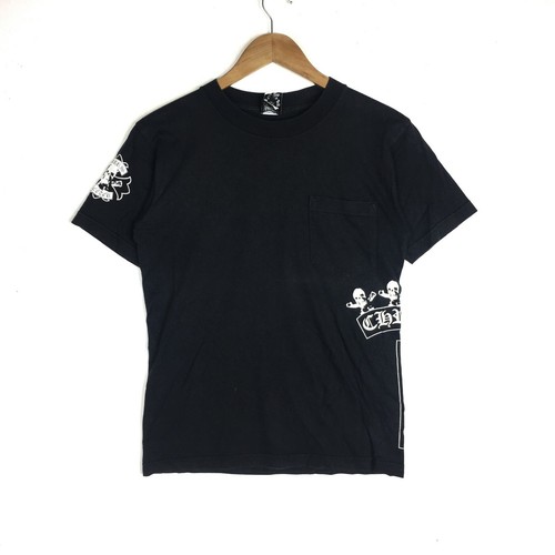 VINTAGE CHROME HEARTS FOTTI SKULL MADE IN USA POP GOTHIC SKULL TEE T-SHIRT