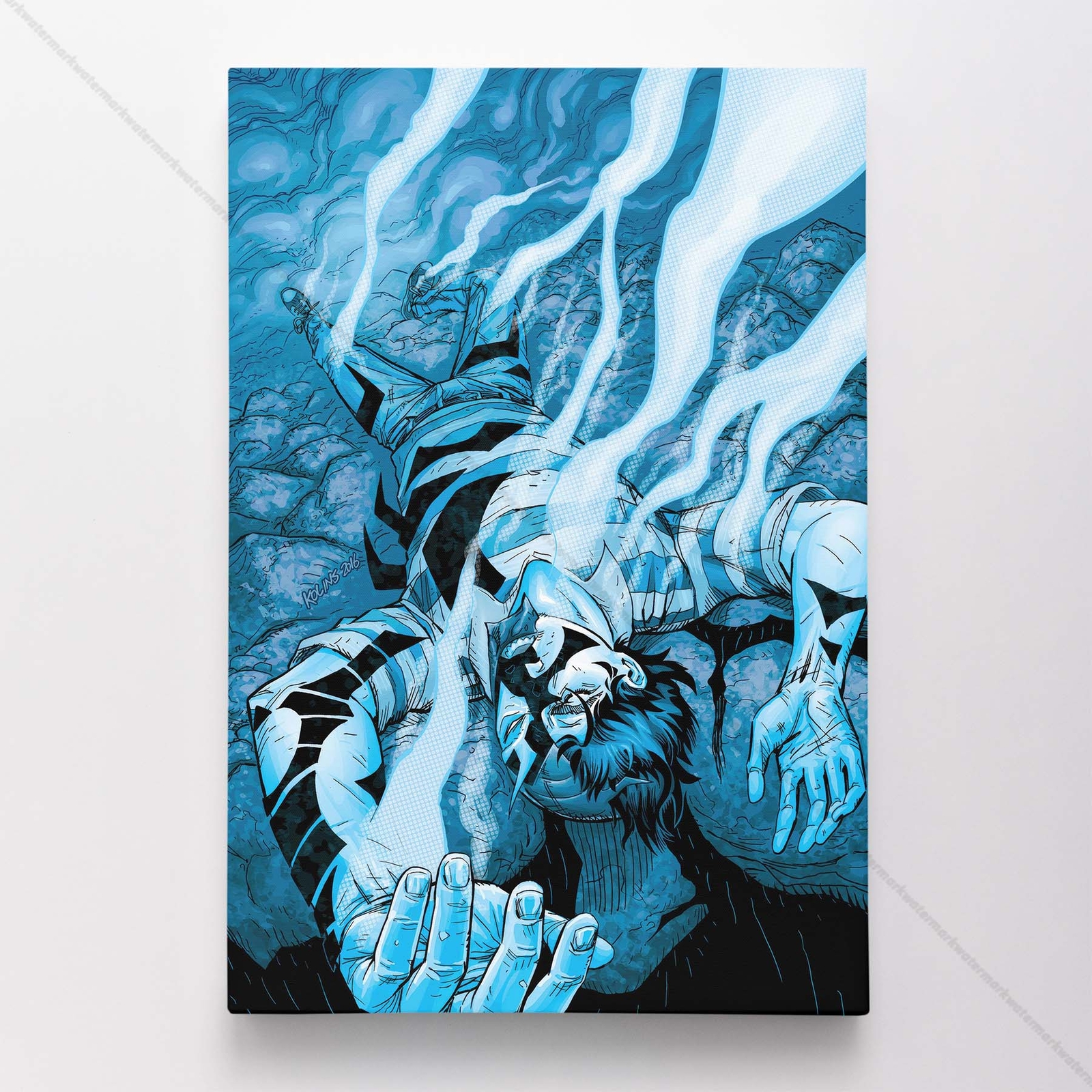 Blue Beetle Poster Canvas DC Comic Book Cover Art Print #1830