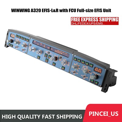 WINWING A320 EFIS-L&R with FCU Full-size EFIS Unit Flight Control Panel For Game