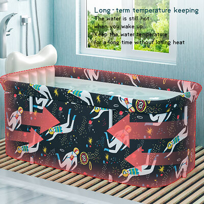 Portable Folding Tub Bucket Kit Soaking Standing Bathtub Family Bathroom SPA Kit