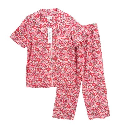 NWT BEDHEAD PJs Pajamas Women’s Short Sleeve & Pant Set PRAIRIE DAWN Stretch XS