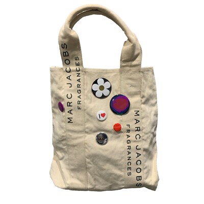 Marc Jacobs Women Fragrance Tote White Natural Medium Cotton